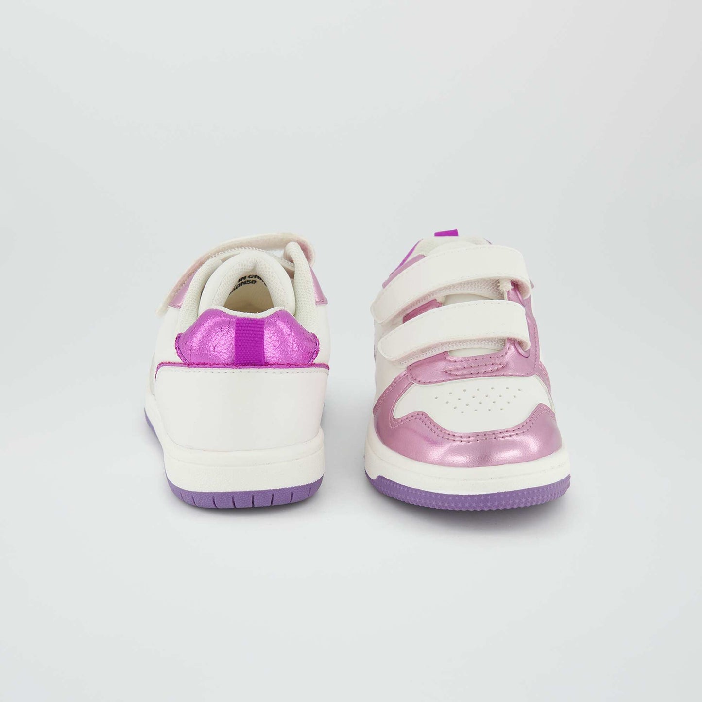 Baskets scratchs tricolore Violet