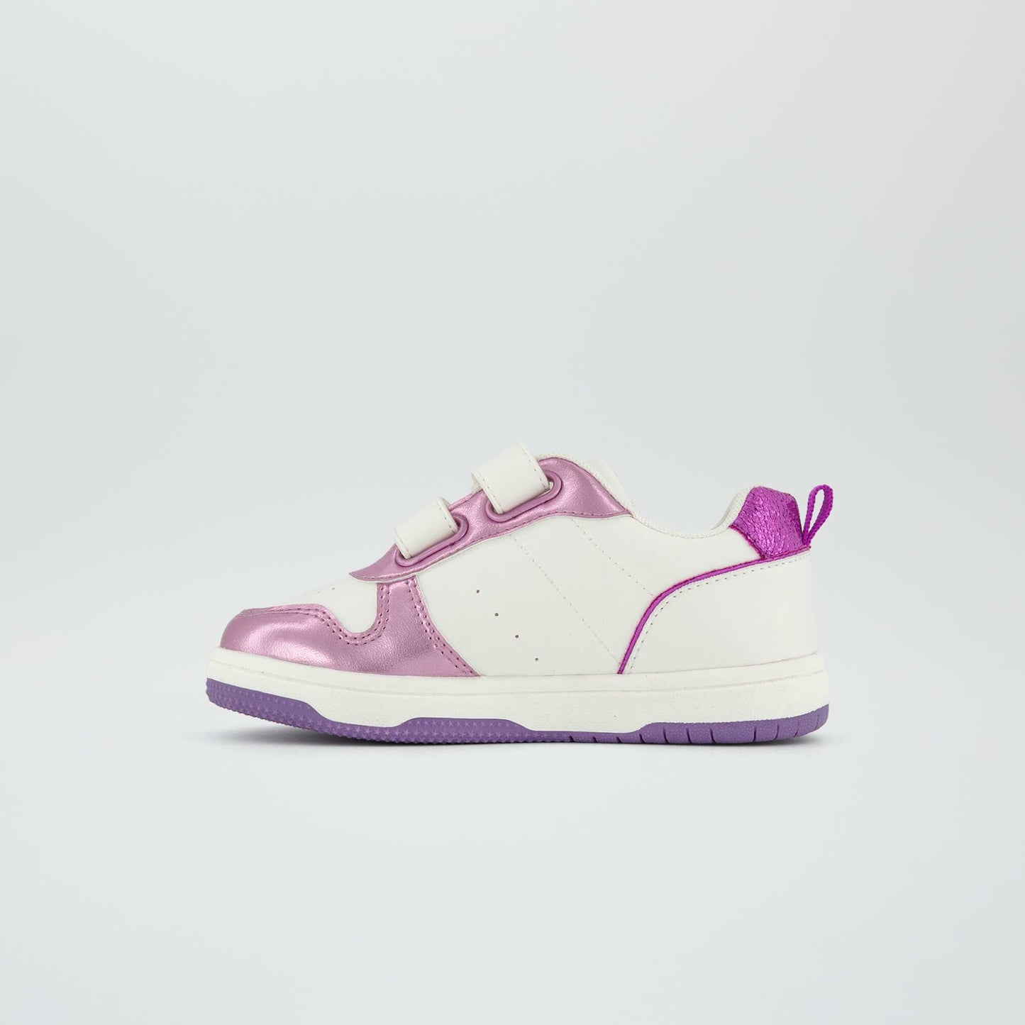 Baskets scratchs tricolore Violet