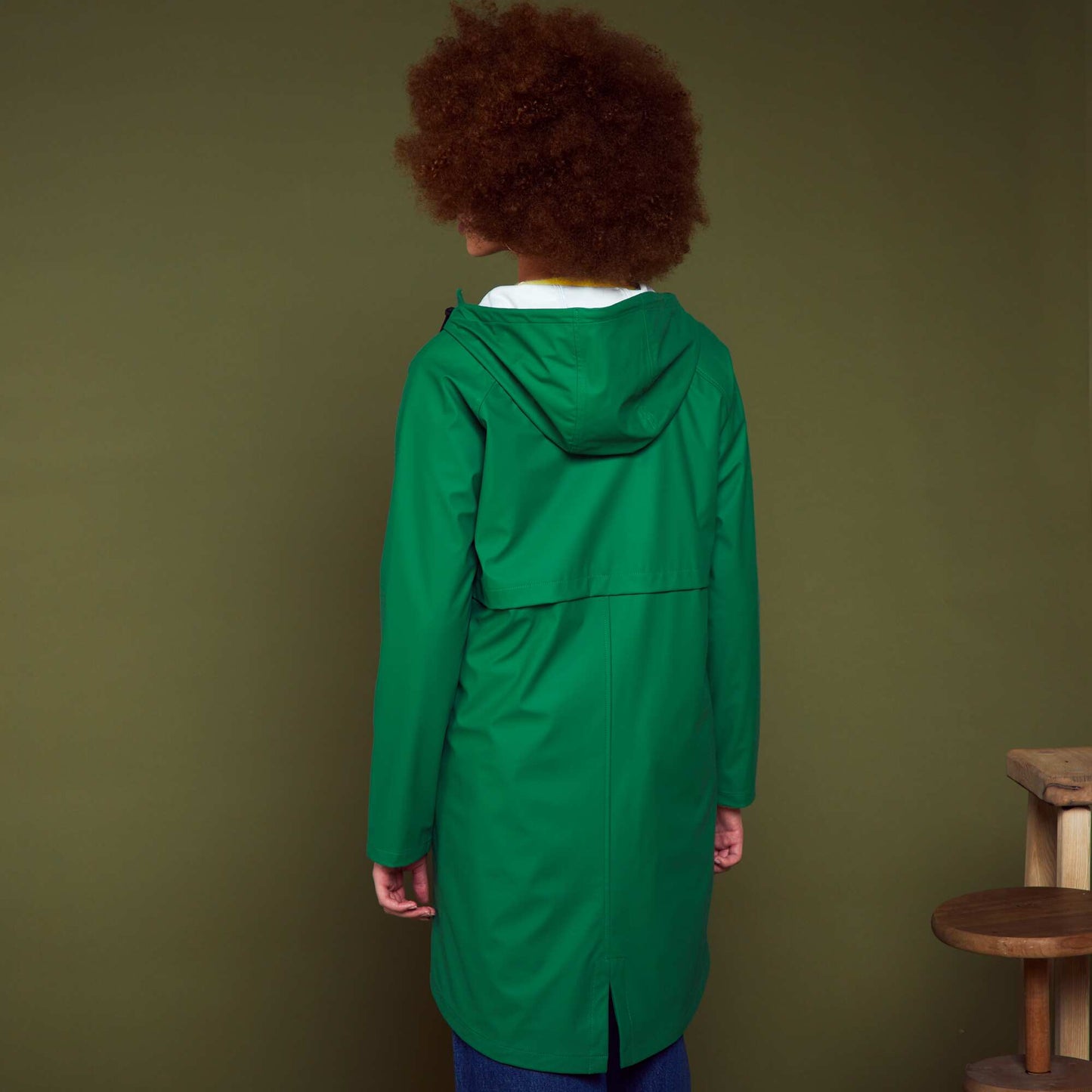 Parka à capuche déperlant Vert