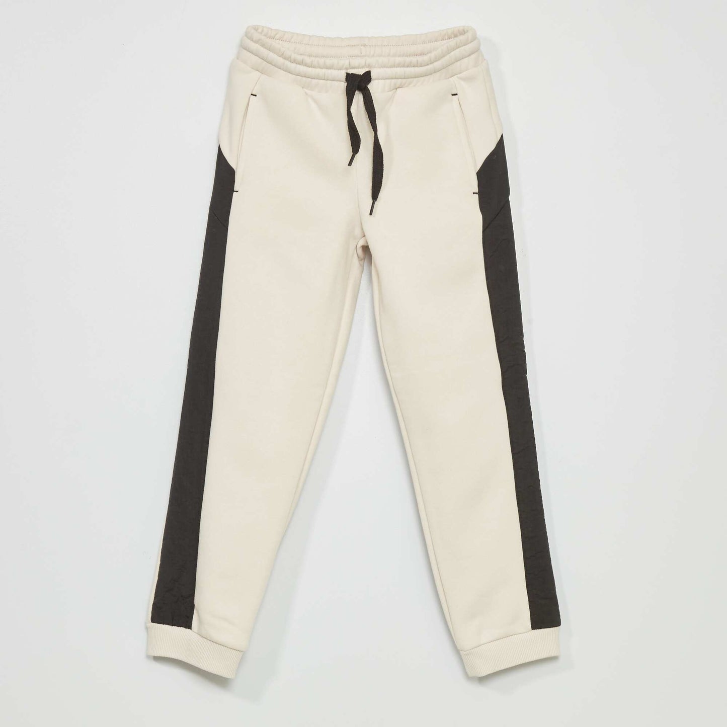 Pantalon jogging bi-mati re Beige