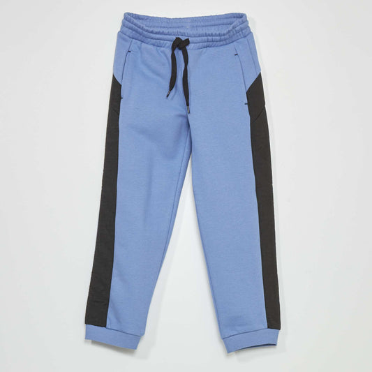 Pantalon jogging bi-mati re Bleu/noir