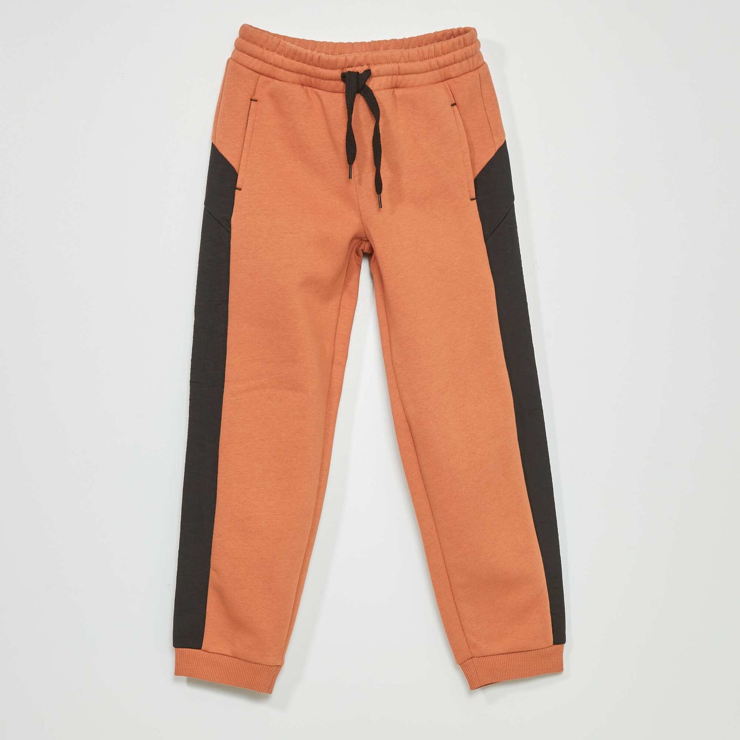 Pantalon jogging bi-mati re Marron