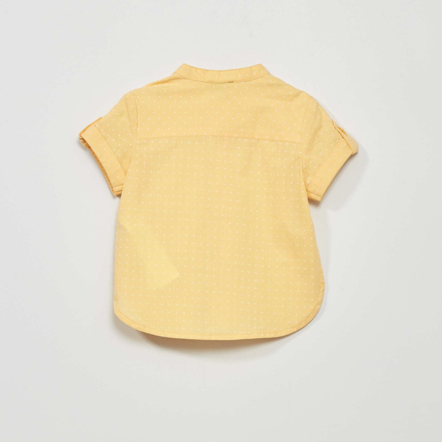 Chemise manches courtes Jaune