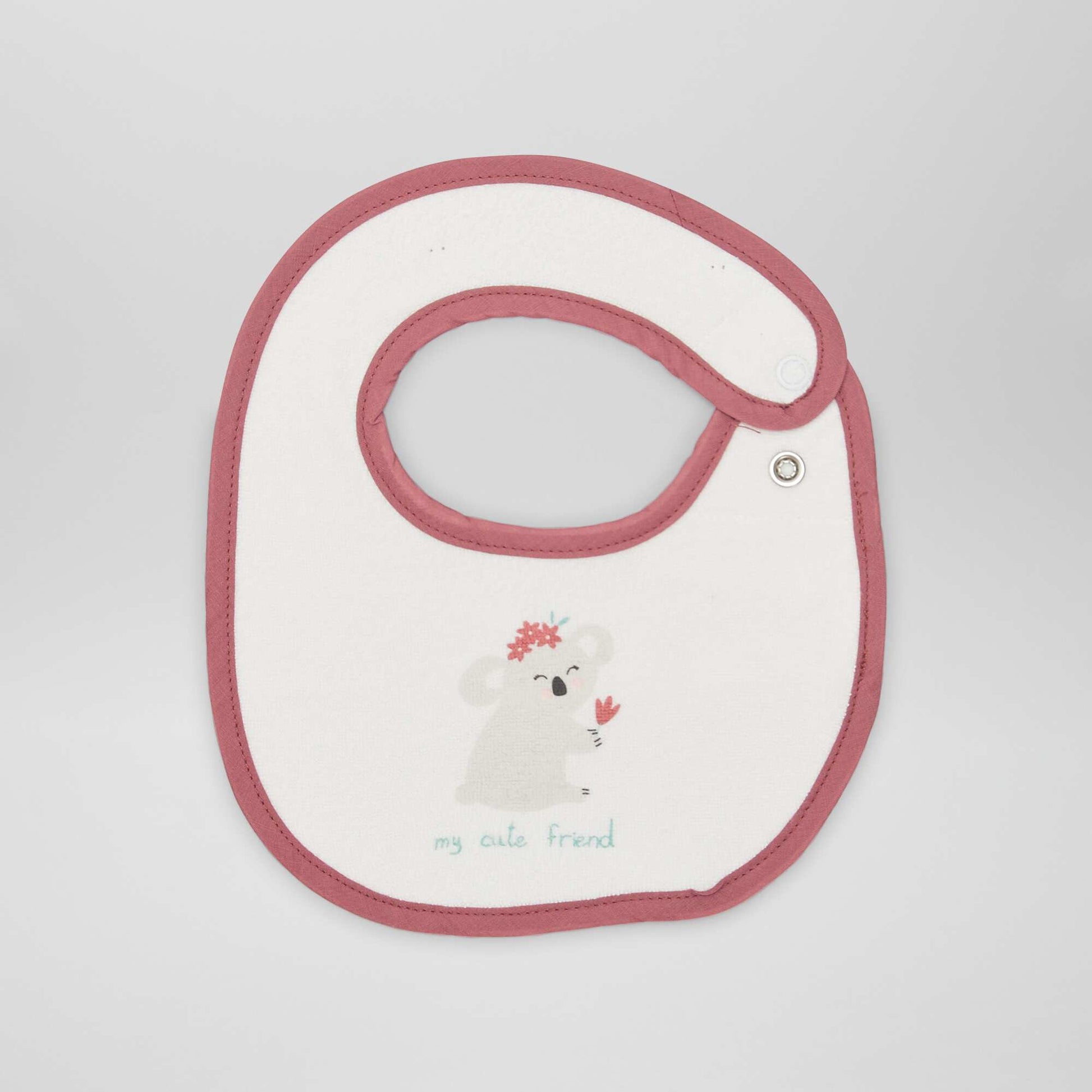 Lot de 5 bavoirs en ponge Rose