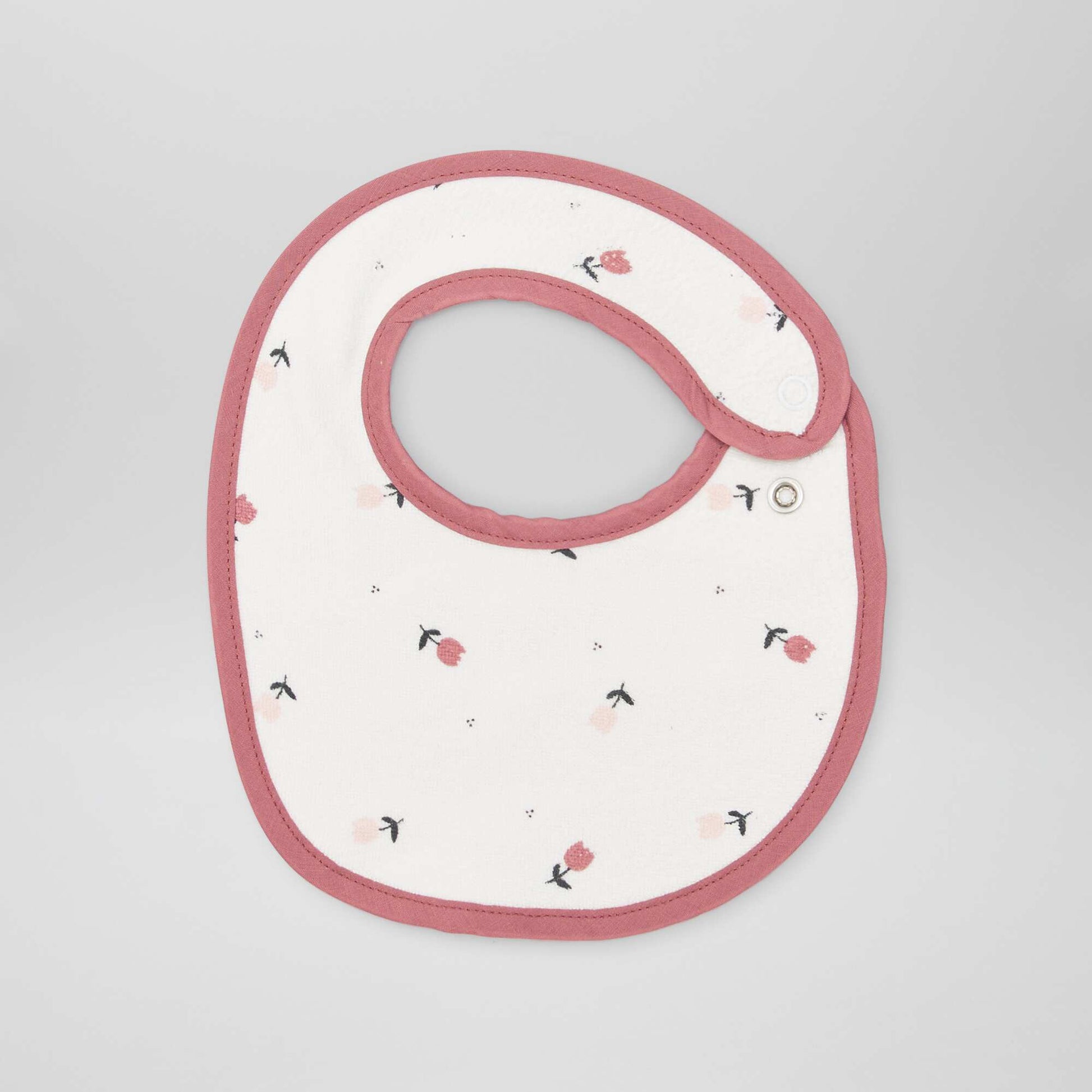 Lot de 5 bavoirs en ponge Rose