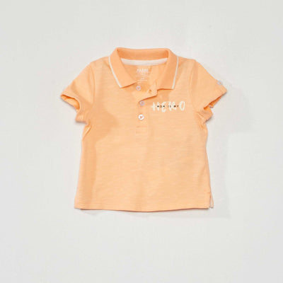 Polo en jersey Orange