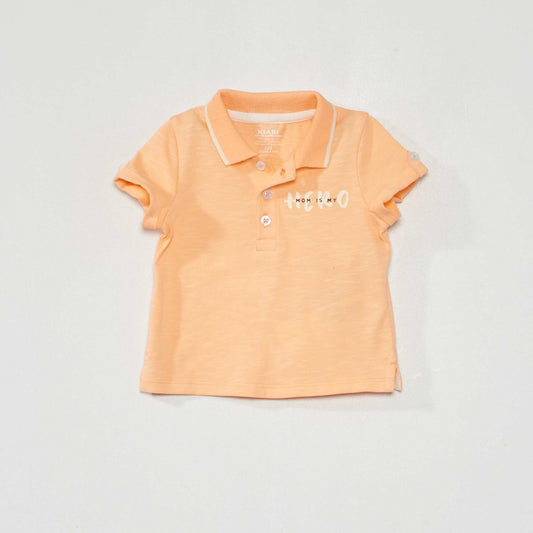 Polo en jersey Orange