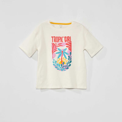 T-shirt manches courtes Blanc