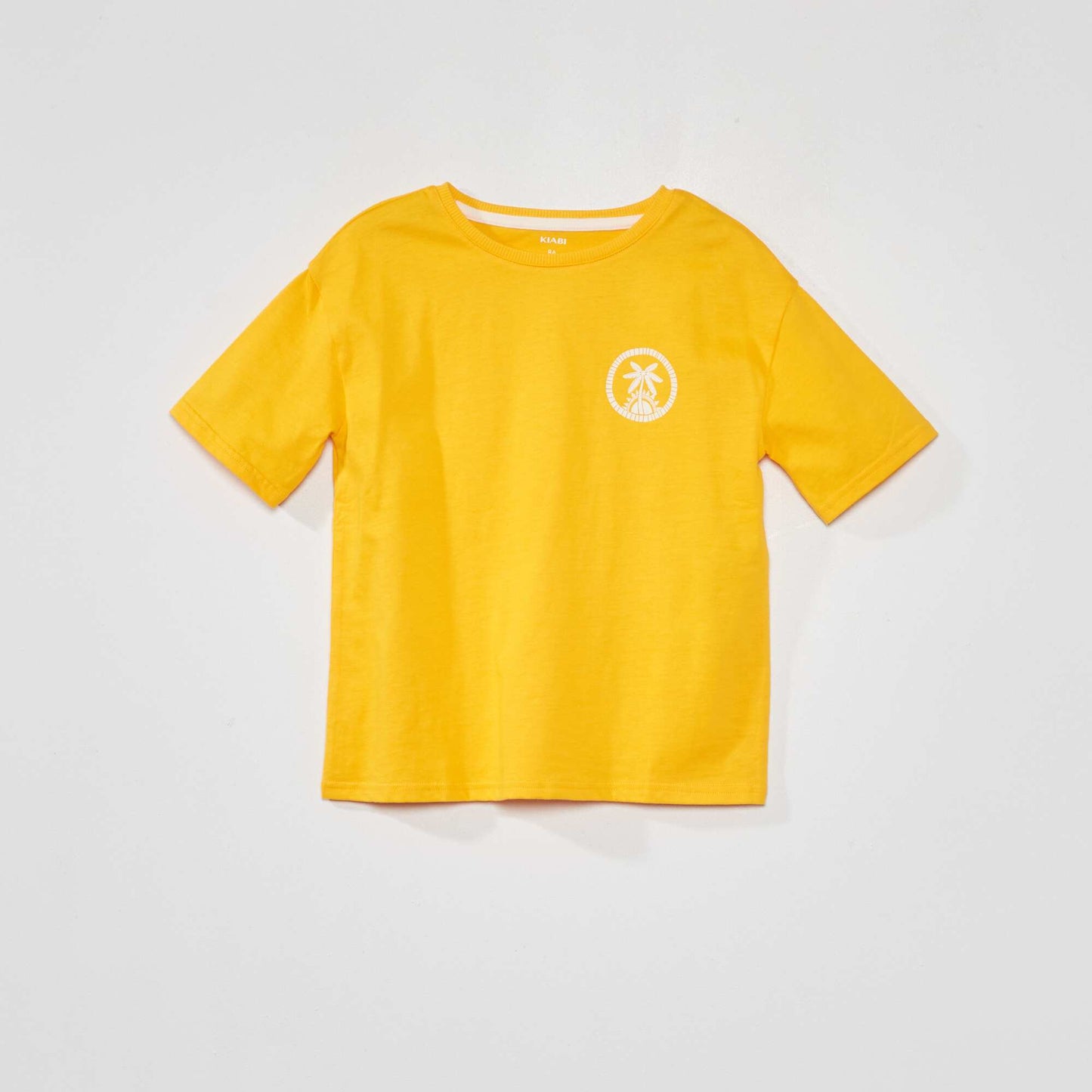 T-shirt manches courtes Jaune