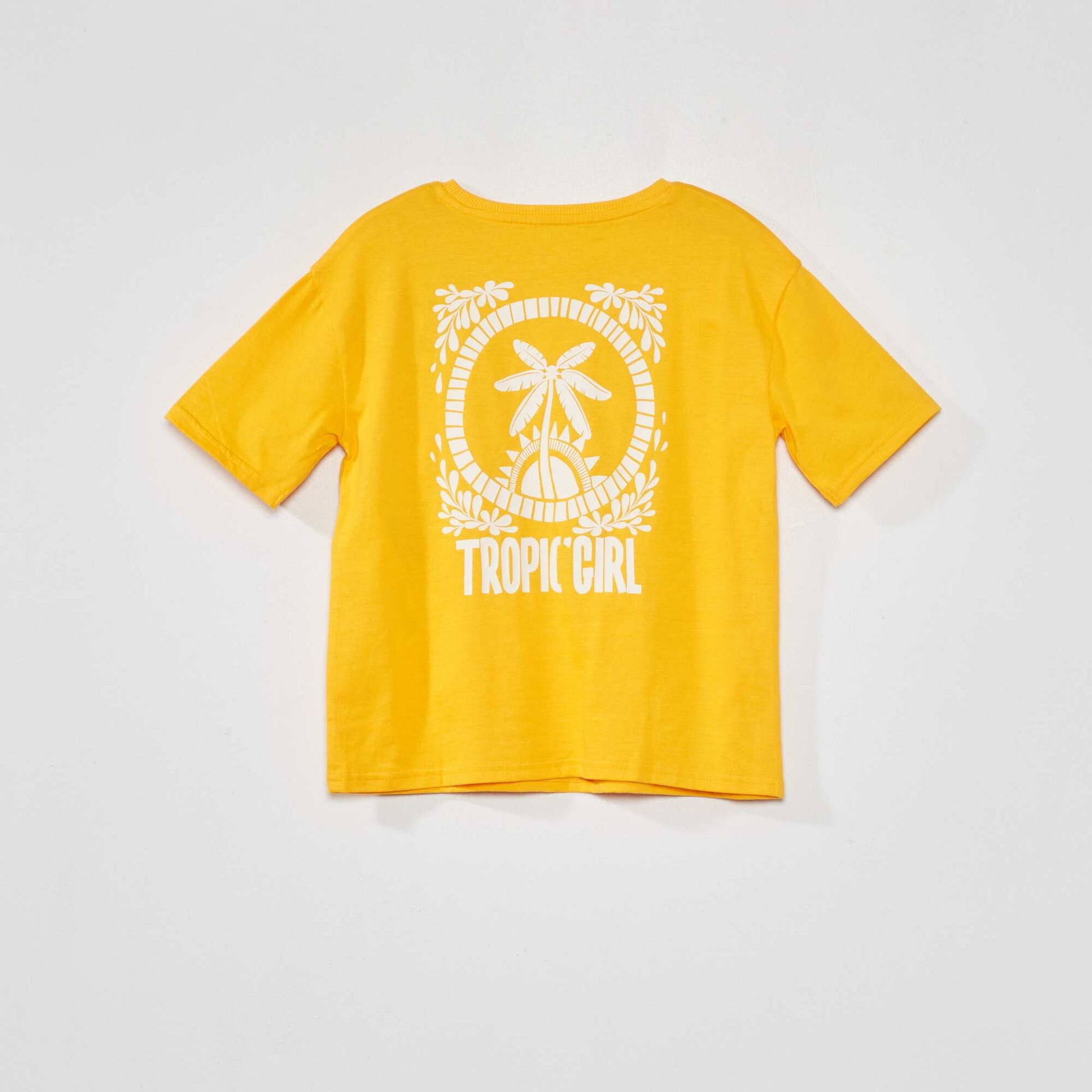 T-shirt manches courtes Jaune
