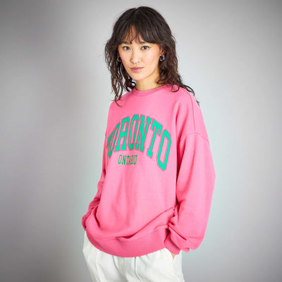 Sweat molleton imprim 'Toronto' Rose