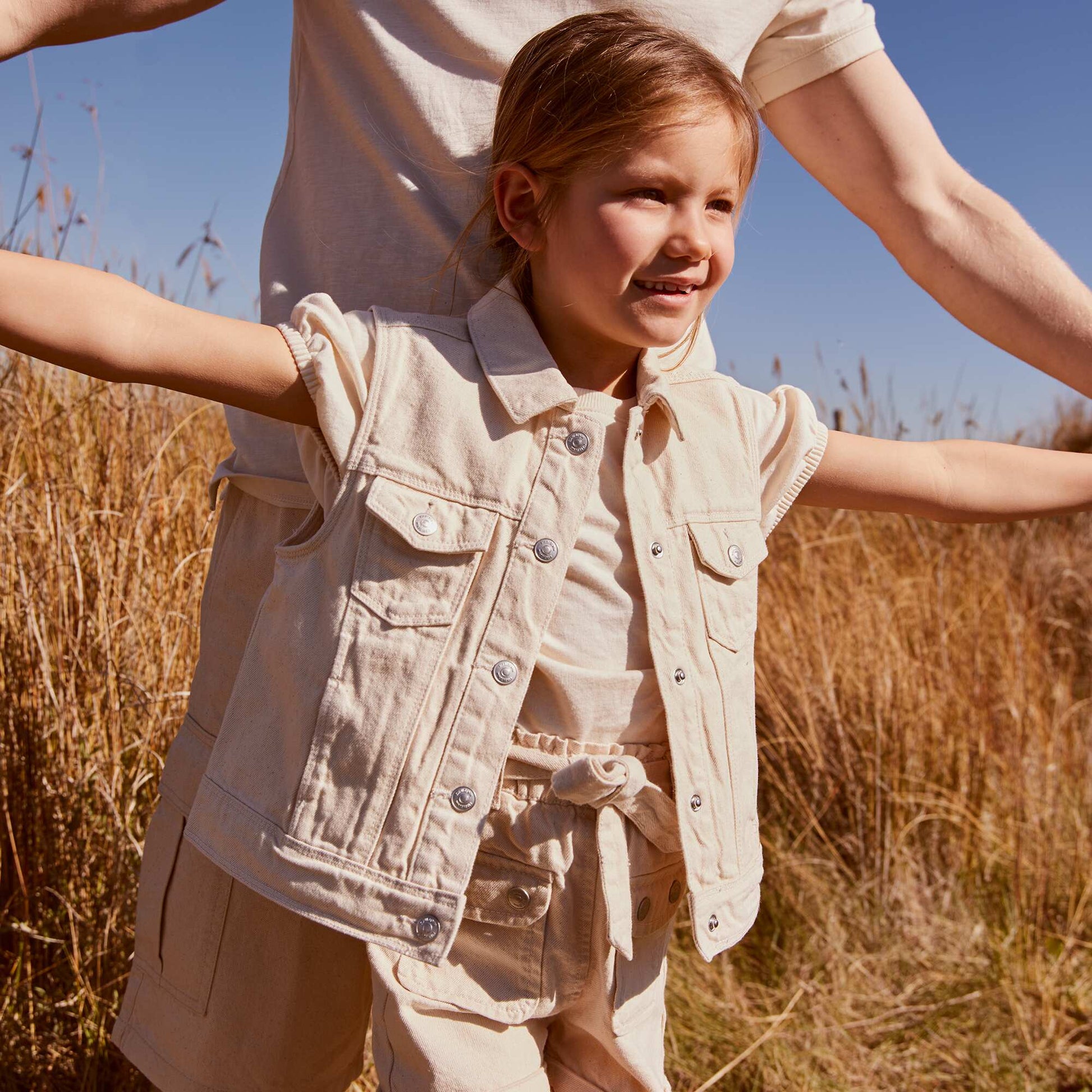 Veste sans manches Beige