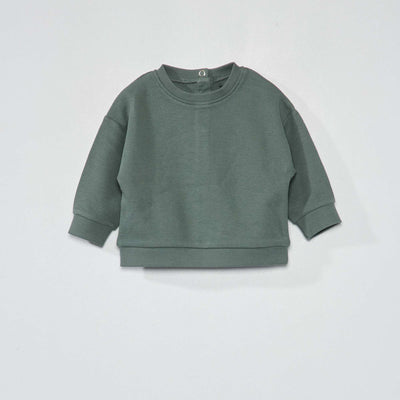 Sweat en maille gaufr e Vert