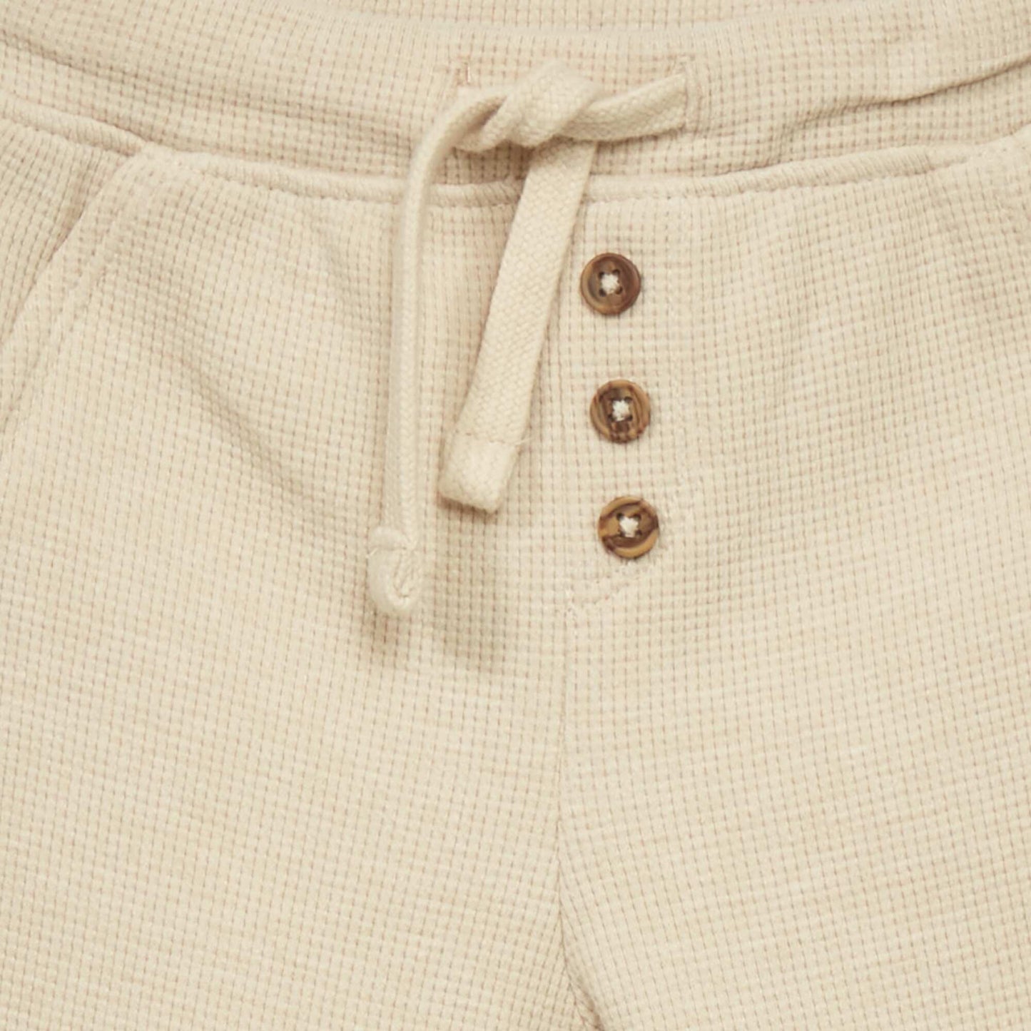 Pantalon de jogging en maille gaufr e Beige