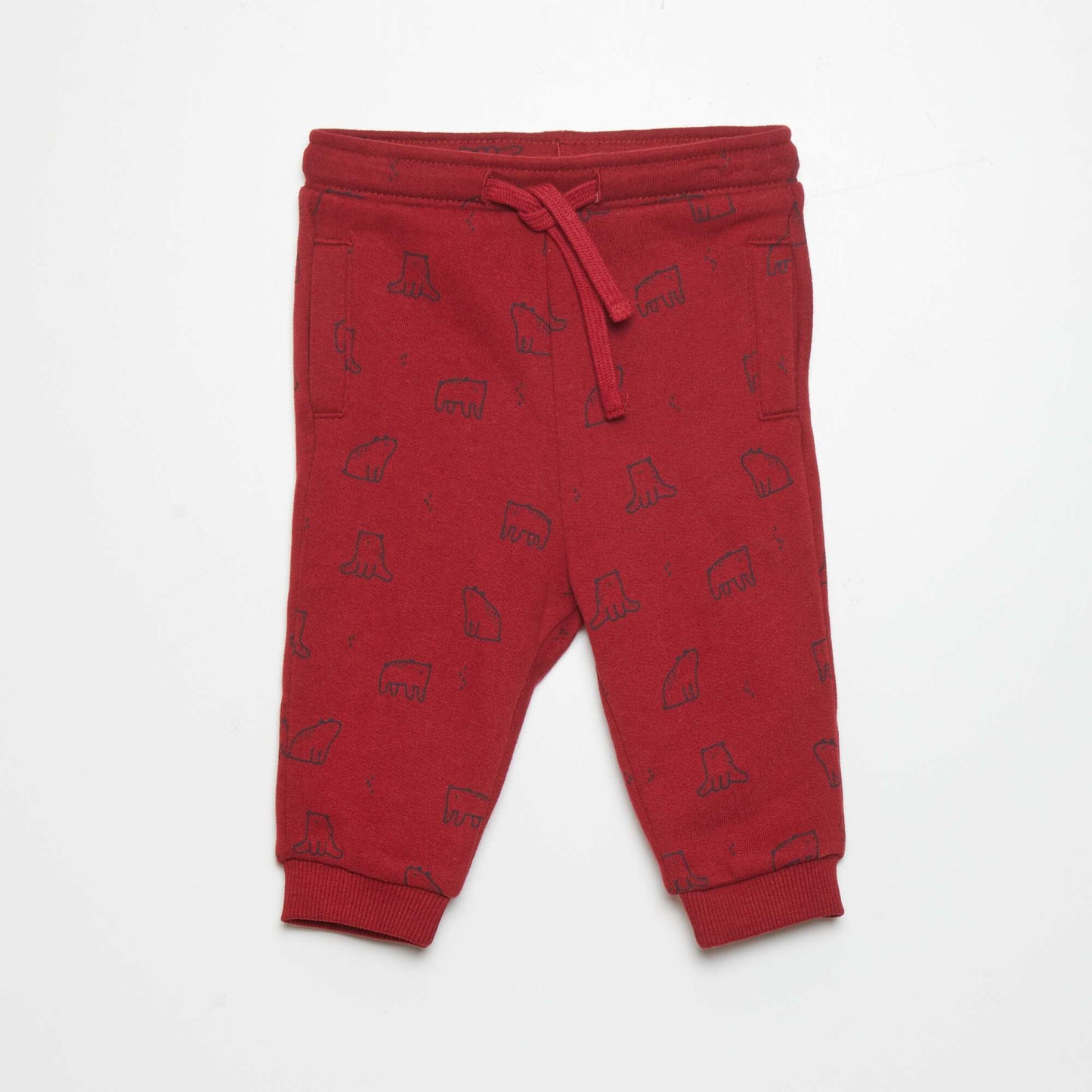 Pantalon de jogging en molleton Rouge bordeaux