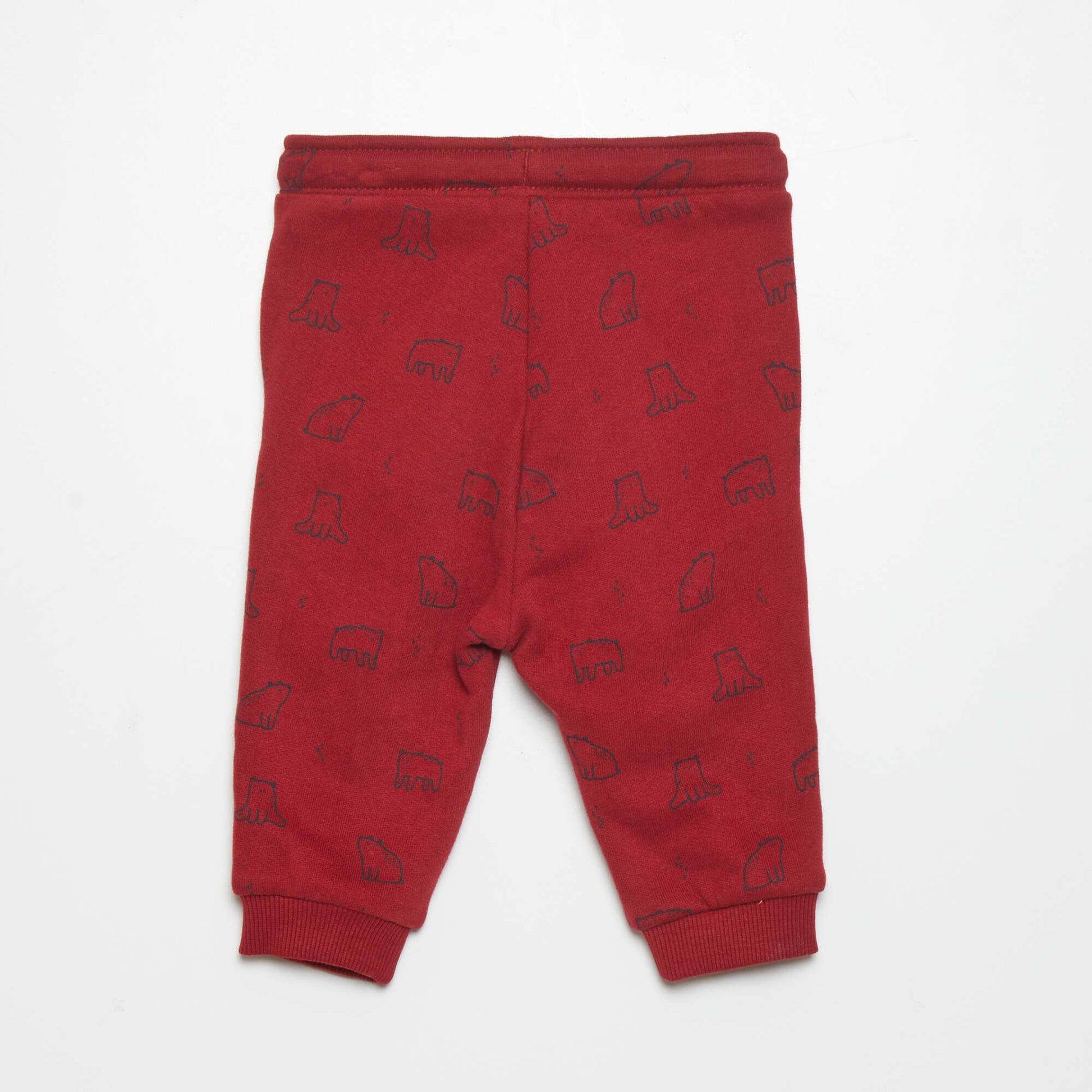 Pantalon de jogging en molleton Rouge bordeaux