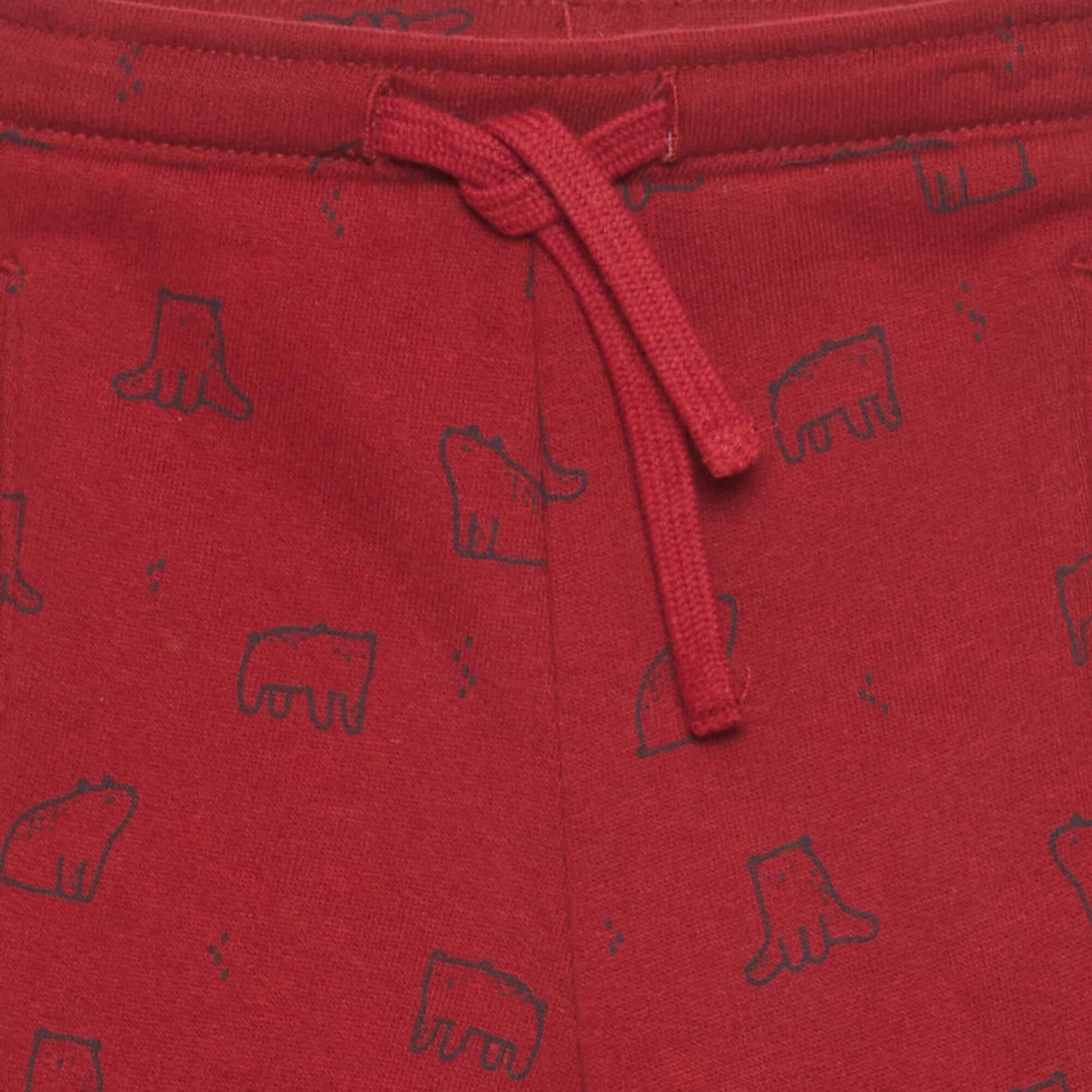 Pantalon de jogging en molleton Rouge bordeaux