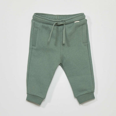 Pantalon de jogging en molleton Vert gris