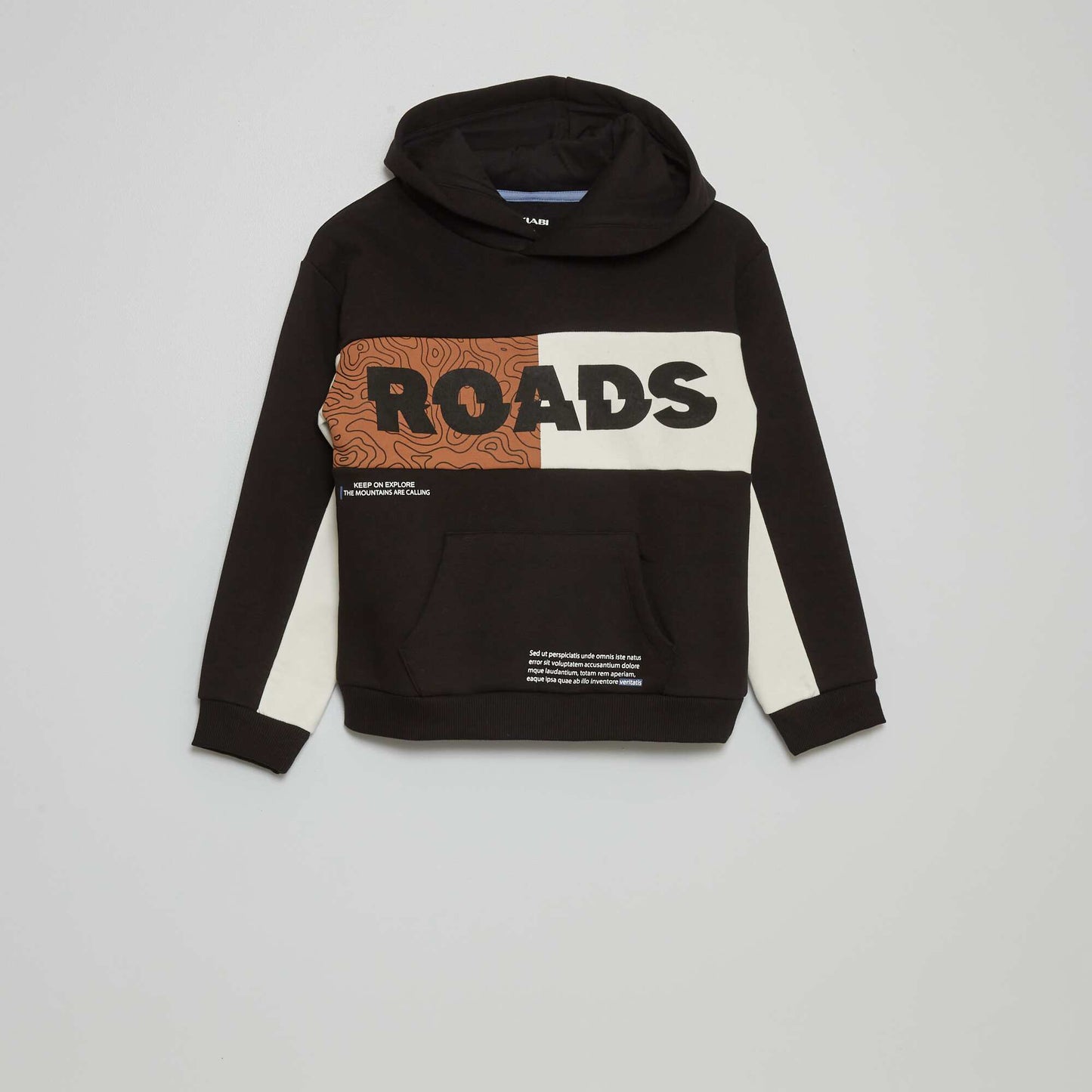 Sweat capuche 'Roads' noir