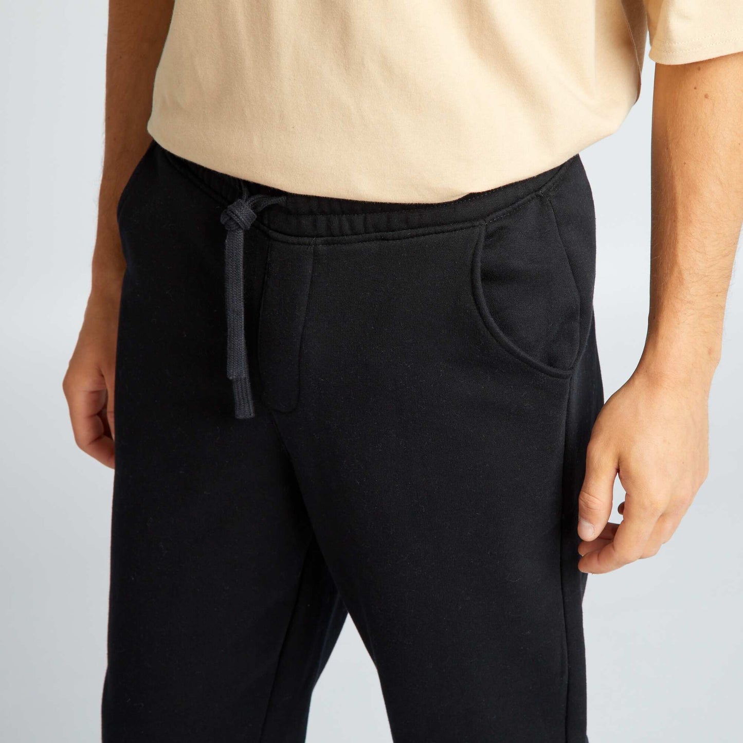 Pantalon de jogging en molletonn noir