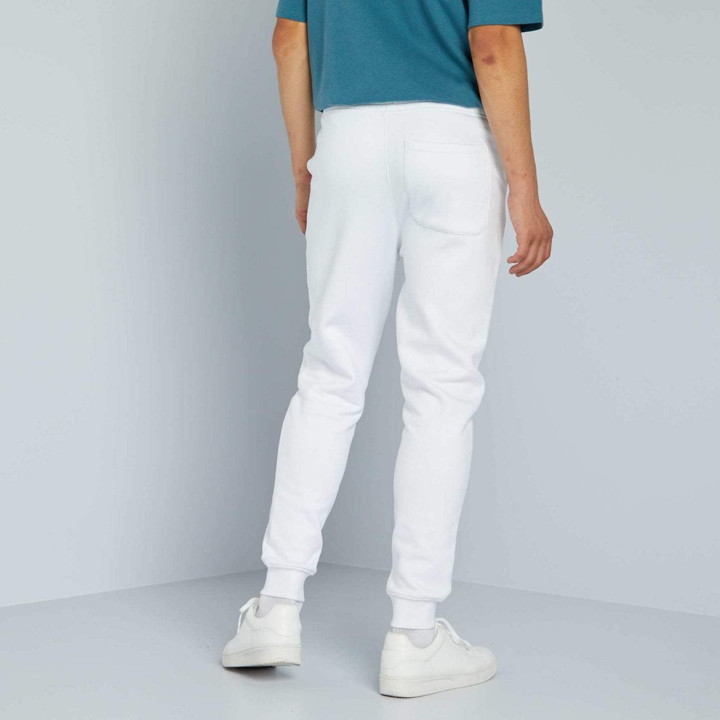 Pantalon de jogging en molletonn blanc