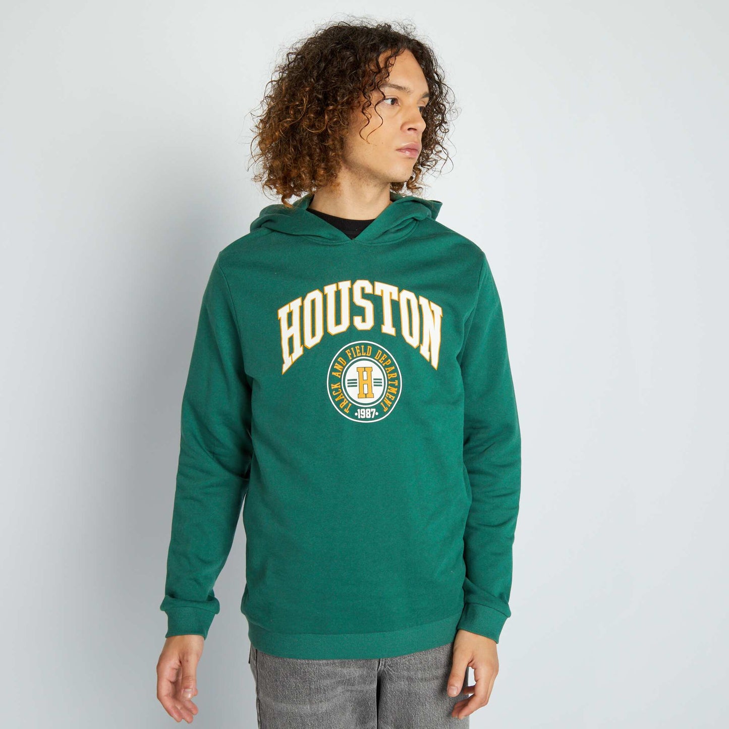 Sweat en molleton Vert 'Houston'