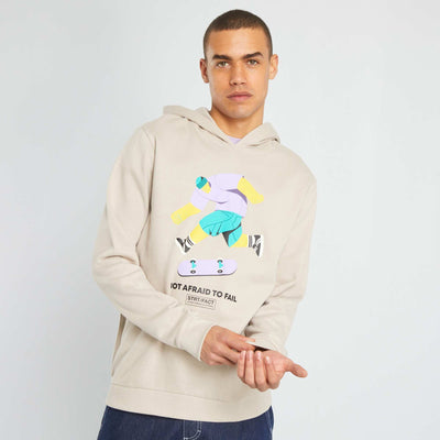 Sweat en molleton Beige