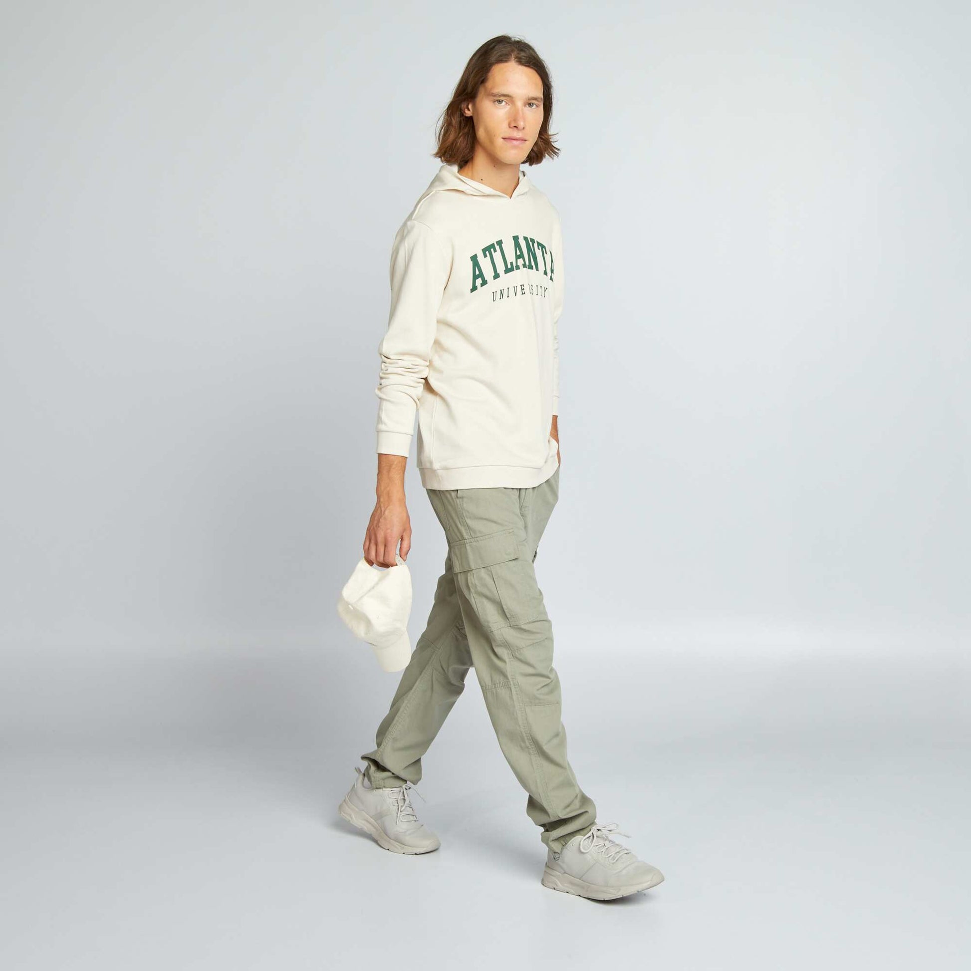 Sweat en molleton Beige 'Atlanta'