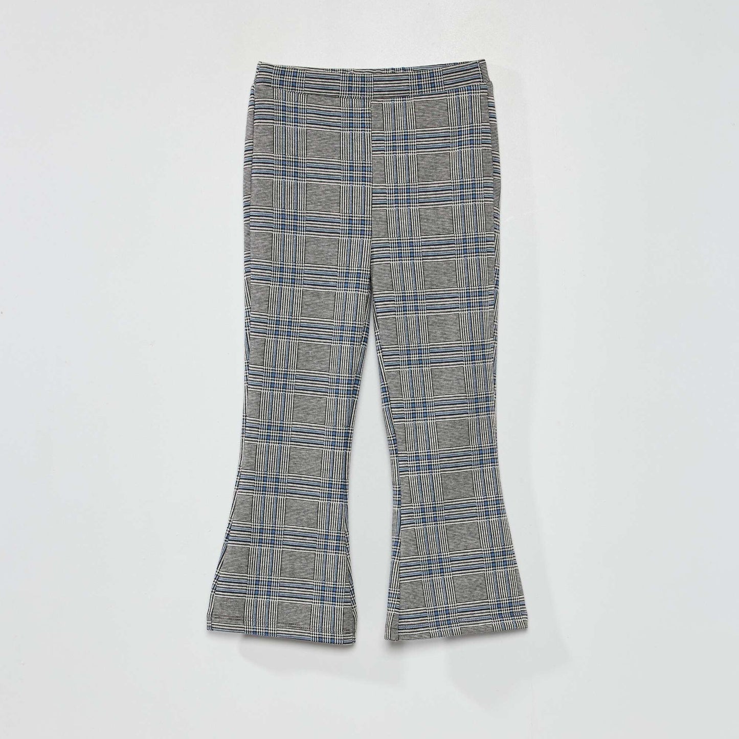 Pantalon motif 'Prince-de-Galles' Gris