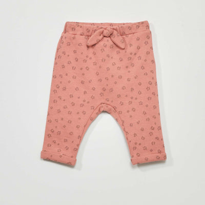 Pantalon en molleton Rose