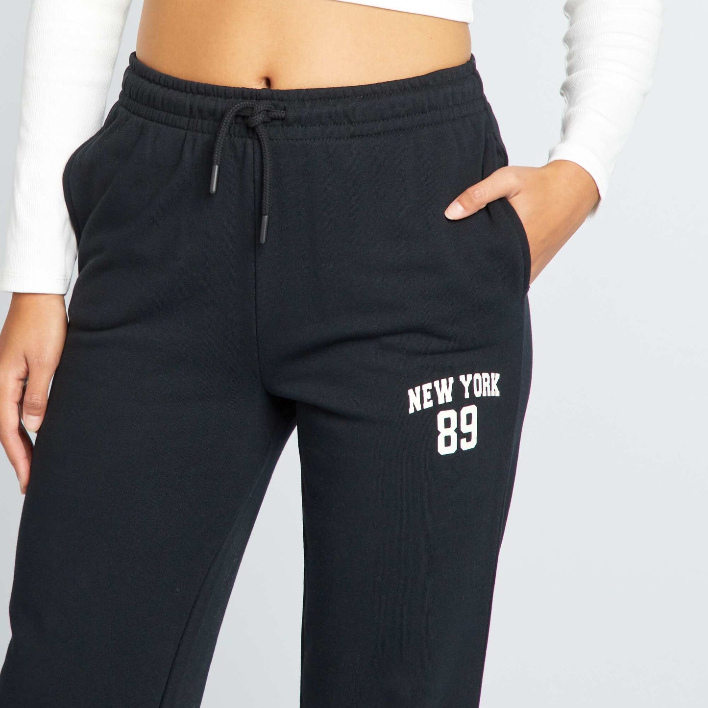 Pantalon de jogging 'New York' Noir