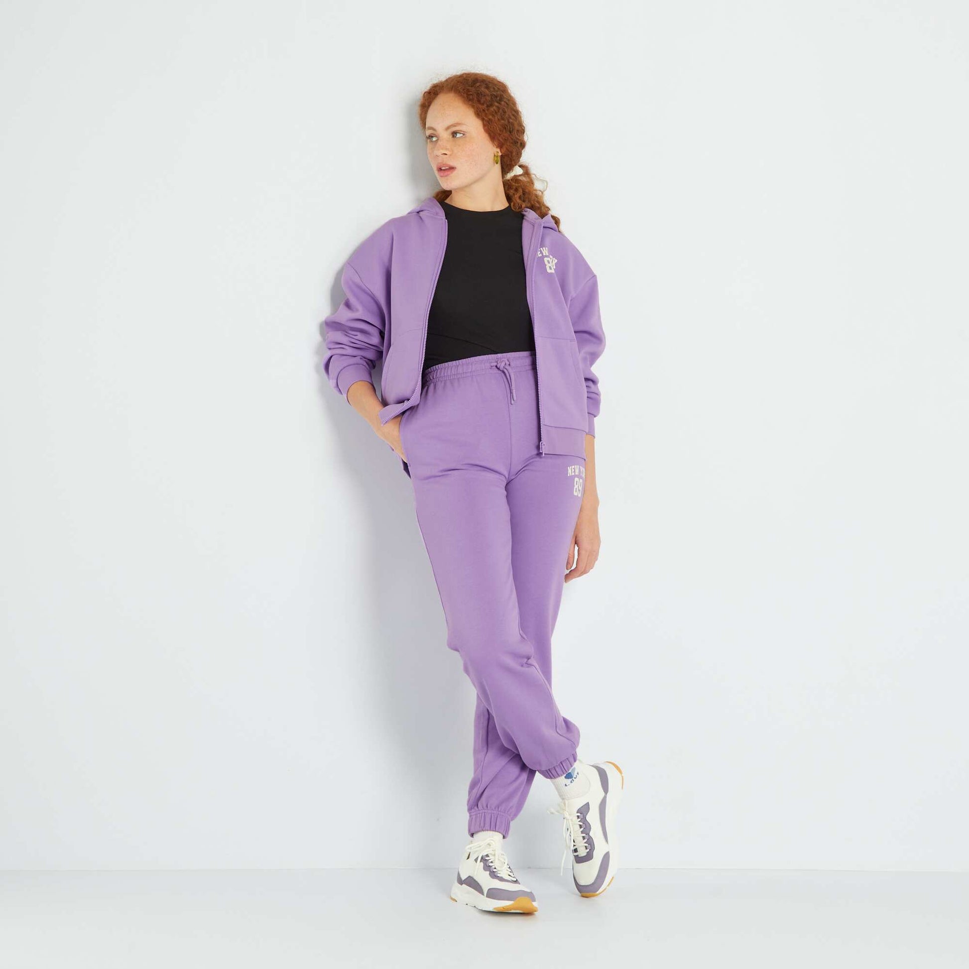 Pantalon de jogging 'New York' Violet - Main Image