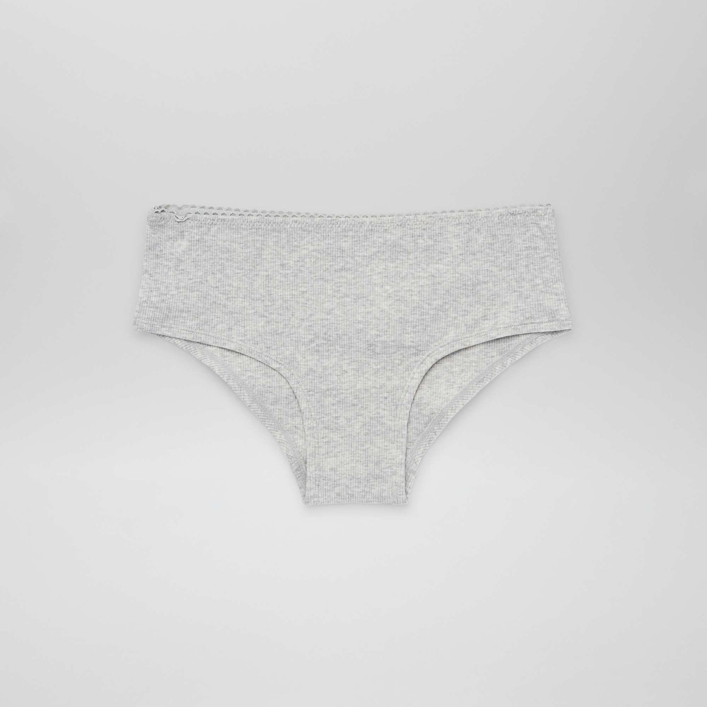 Lot de 2 shorties en maille Blanc/gris