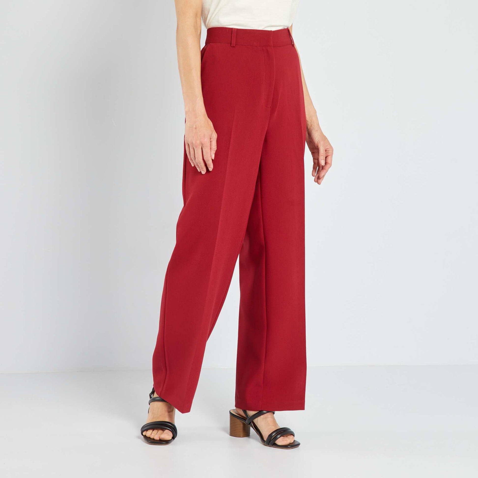Pantalon de tailleur Rouge