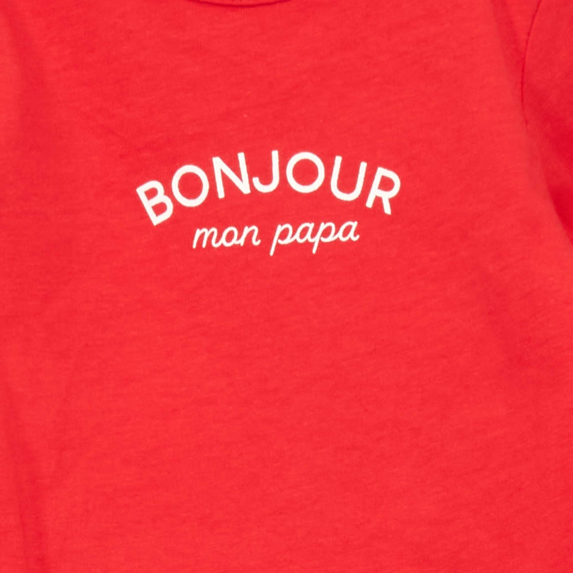 T-shirt manches longues avec imprim Rouge
