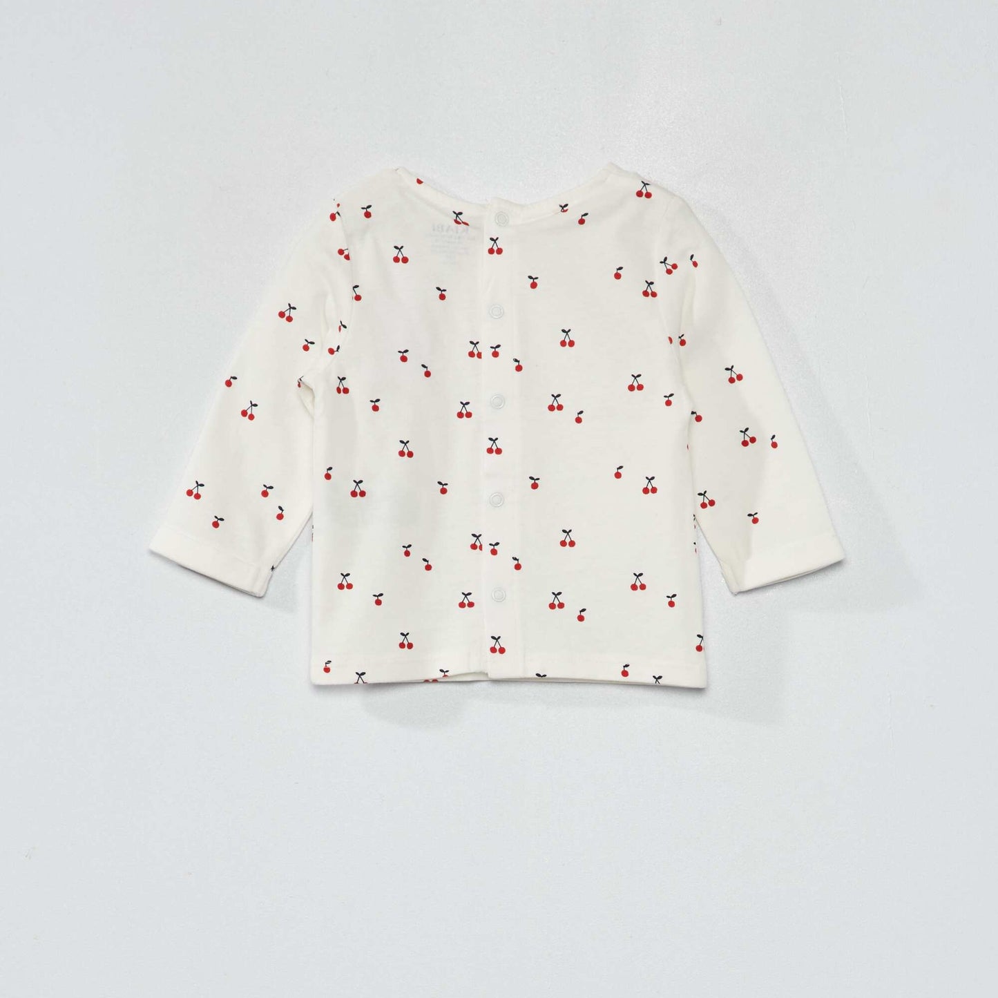 T-shirt manches longues avec imprim Blanc