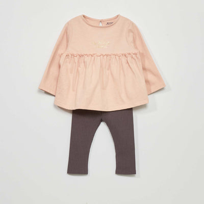Ensemble t-shirt + legging - 2 pi ces PINK MESS