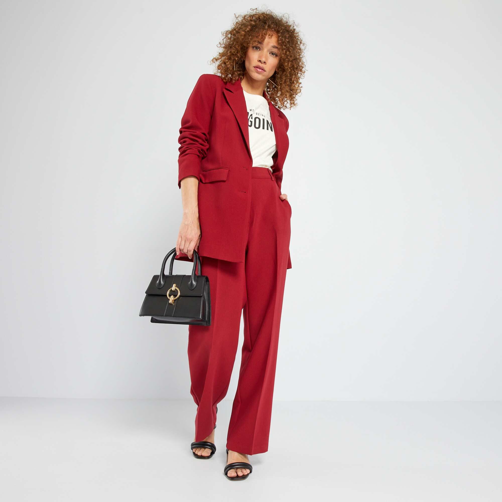 Blazer rouge femme clearance kiabi