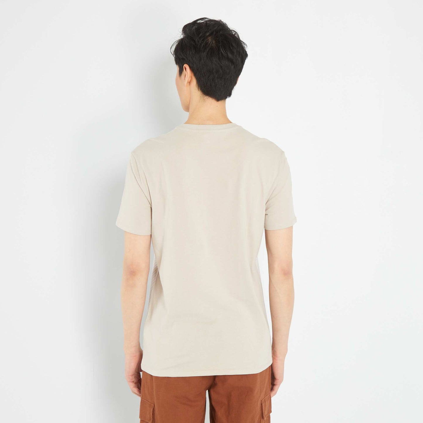 T-shirt manches courtes beige