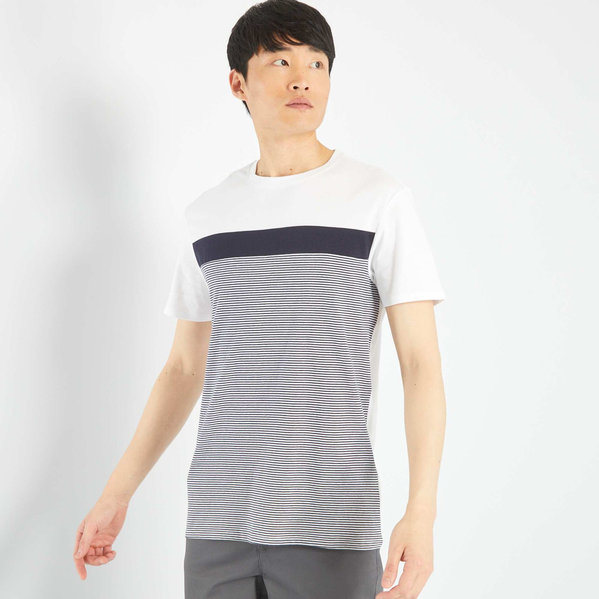T-shirt manches courtes blanc
