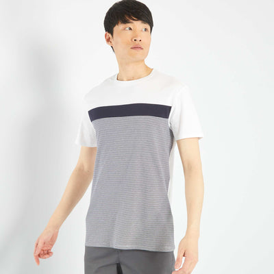 T-shirt manches courtes blanc
