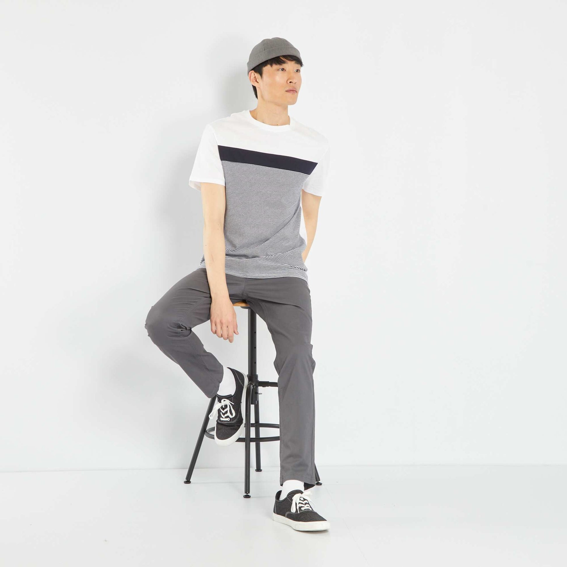 T-shirt manches courtes blanc