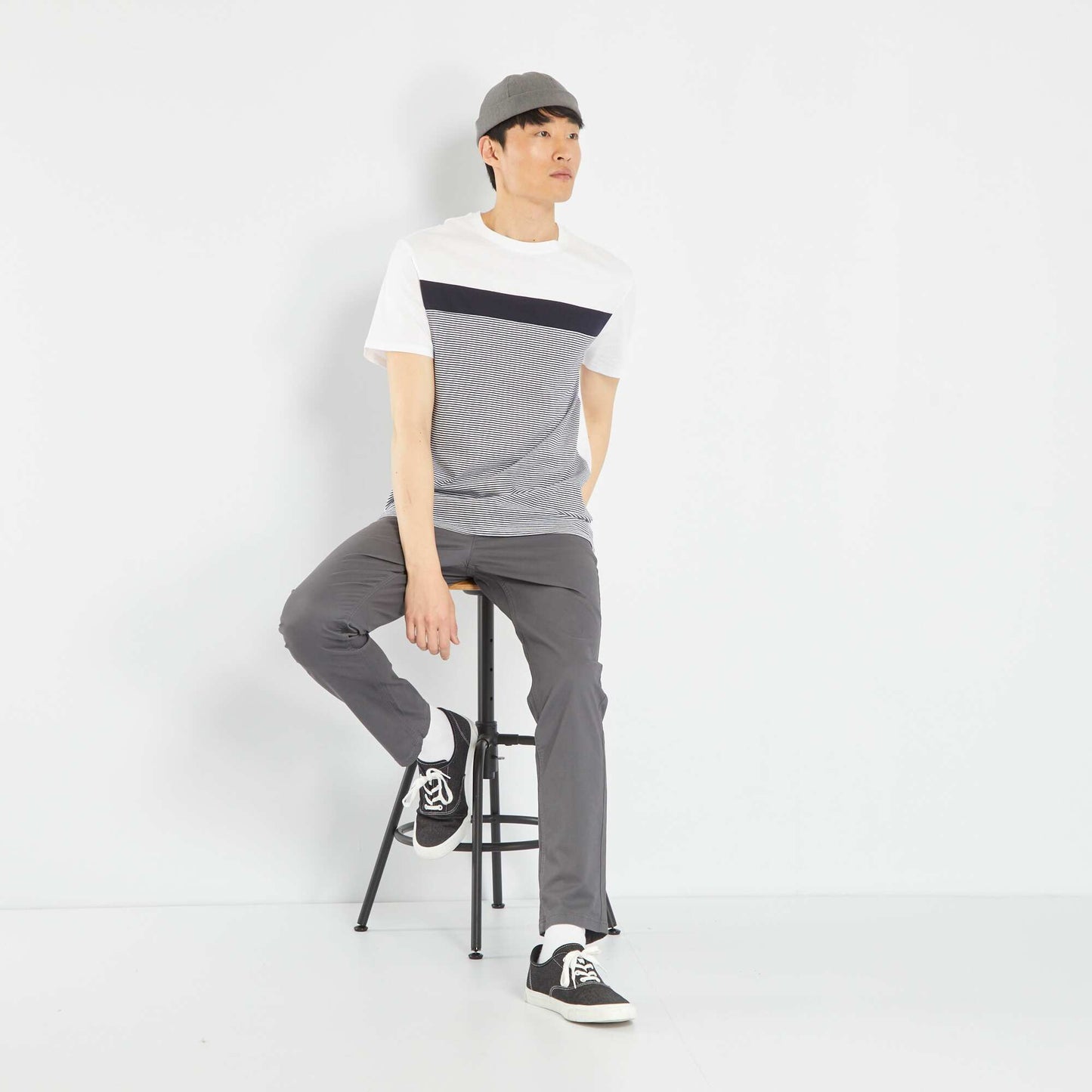 T-shirt manches courtes blanc