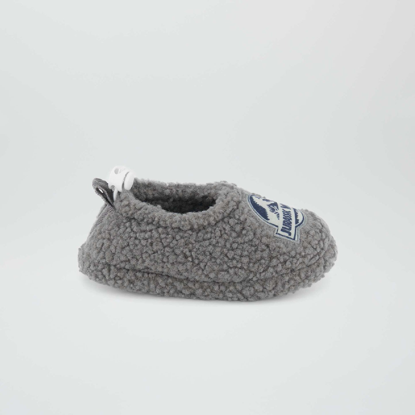 Chaussons souples en sherpa 'Jurassic Park' Marron
