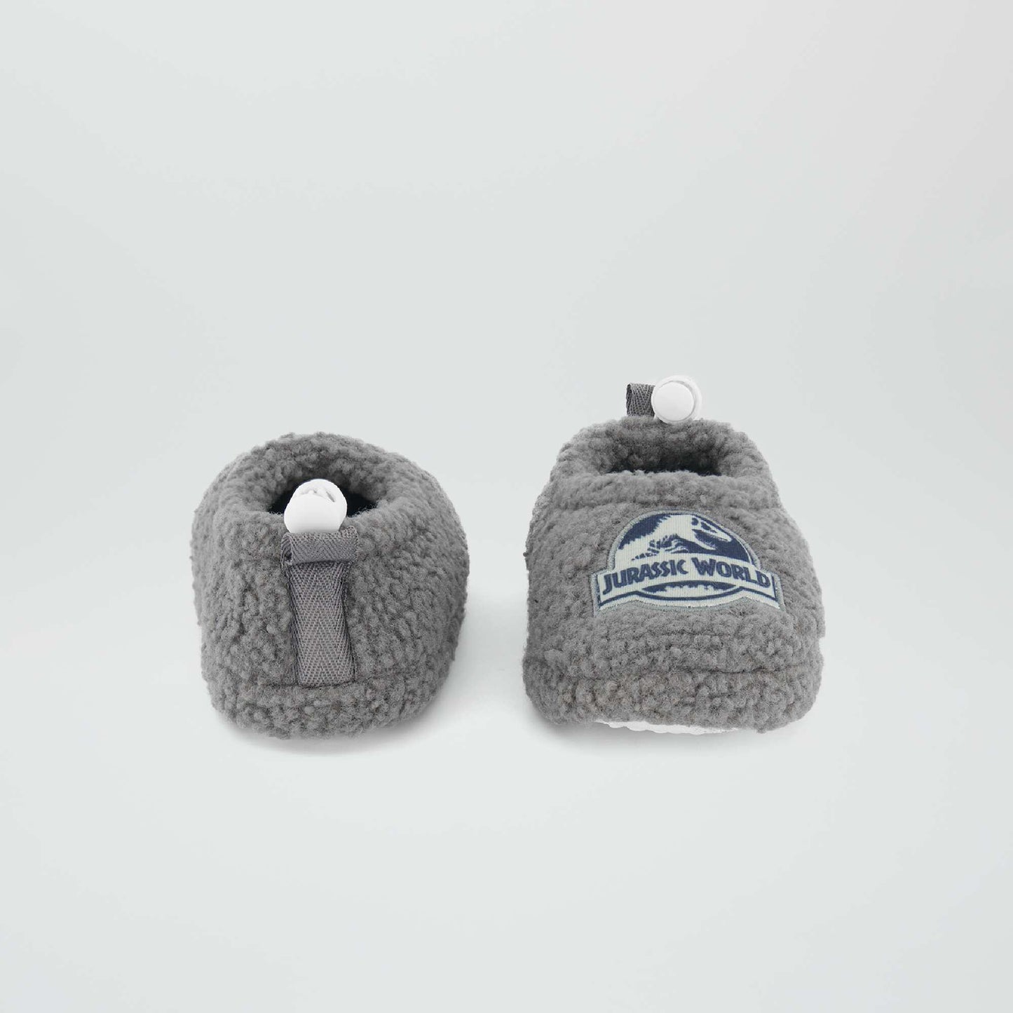 Chaussons souples en sherpa 'Jurassic Park' Marron