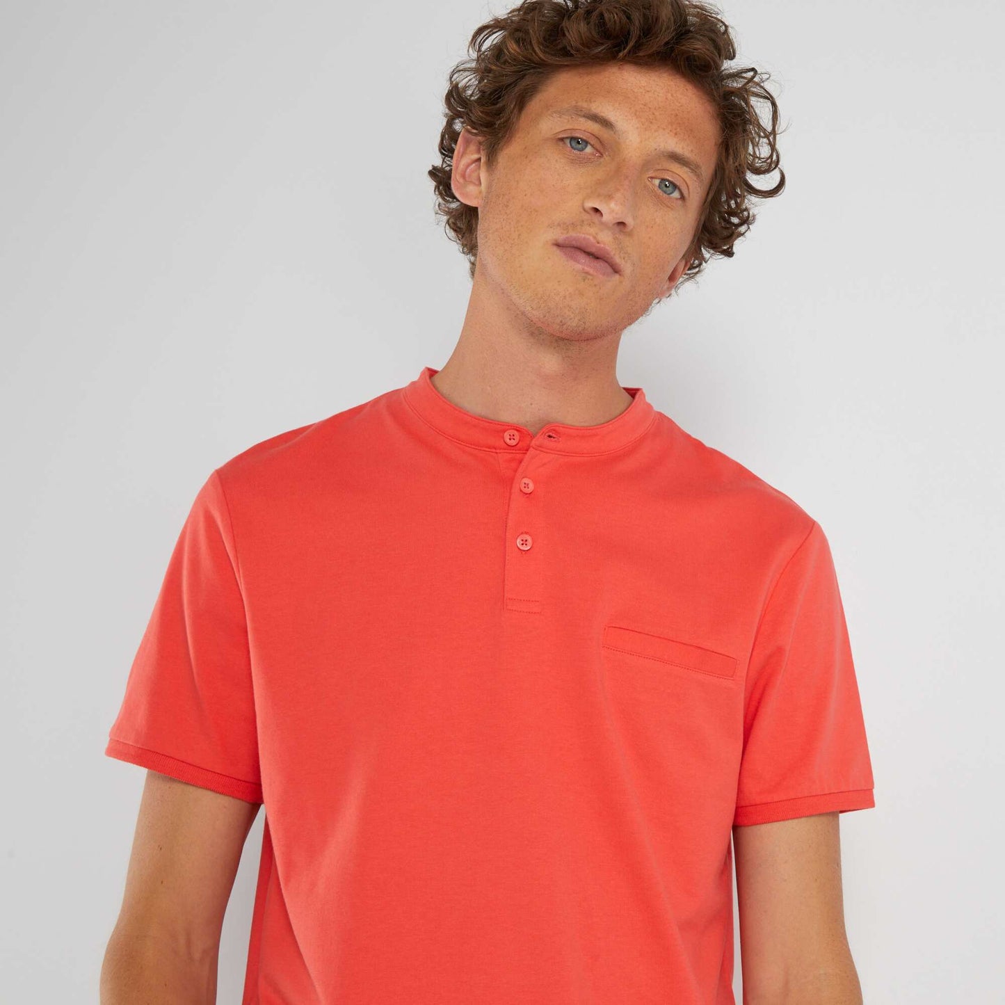 Polo manches courtes Rouge