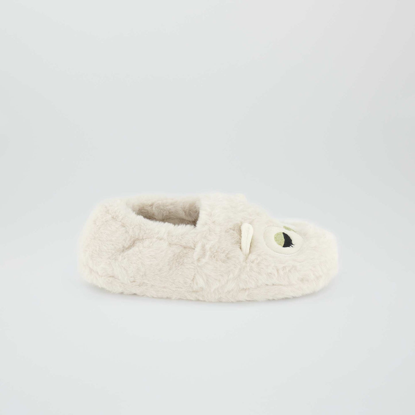 Chaussons en sherpa blanc