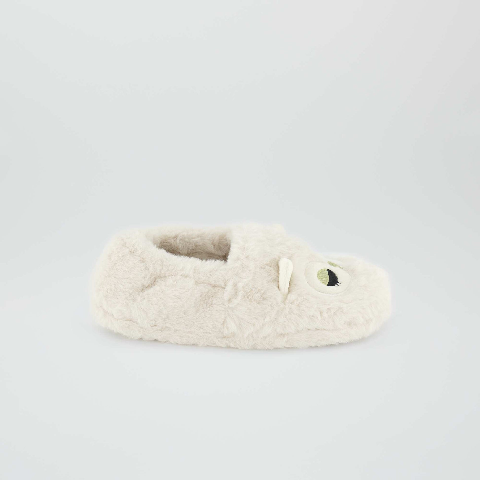 Chaussons en sherpa blanc