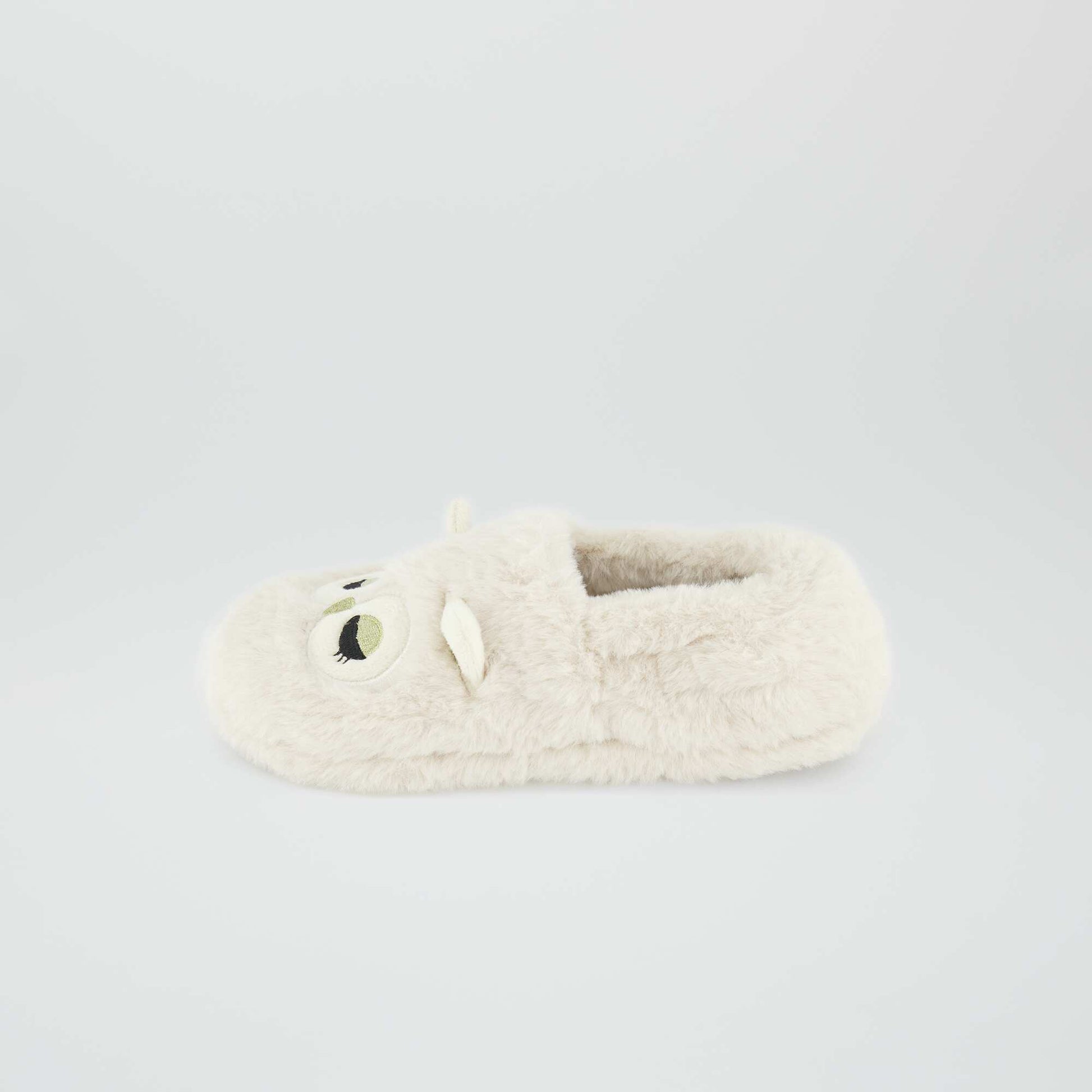 Chaussons en sherpa blanc