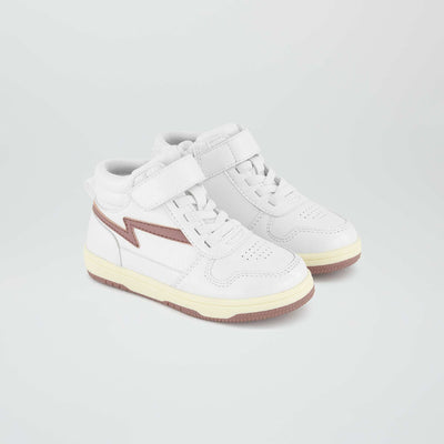 Baskets montantes tricolore blanc